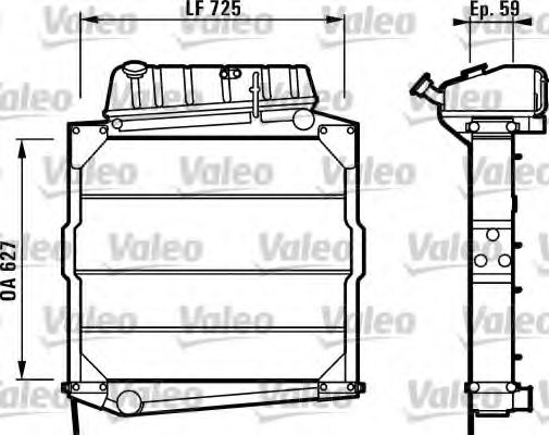 VALEO 730986 Radiator, engine cooling